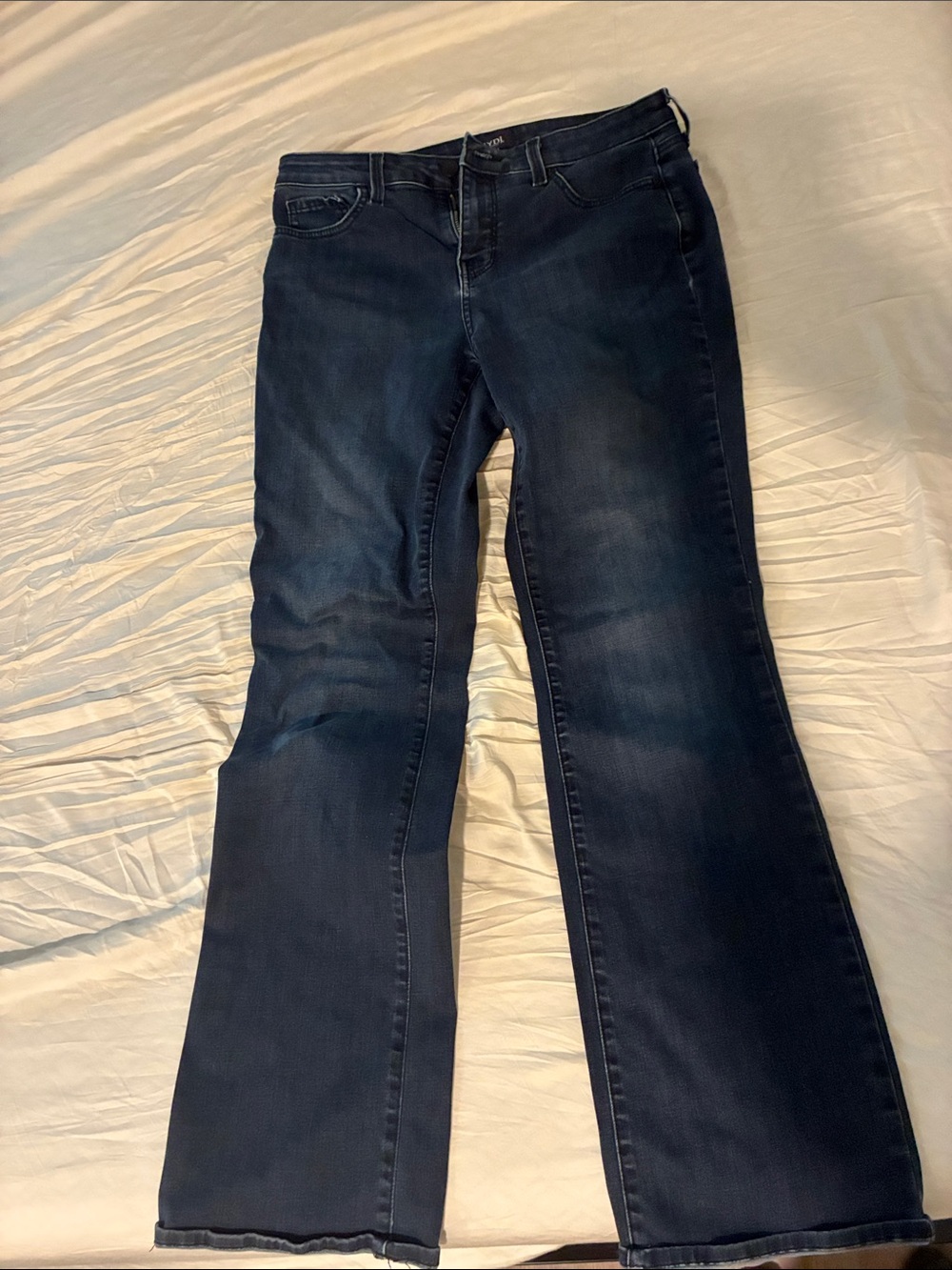 NYDJ Dark Wash Flared Jeans - Deep Indigo